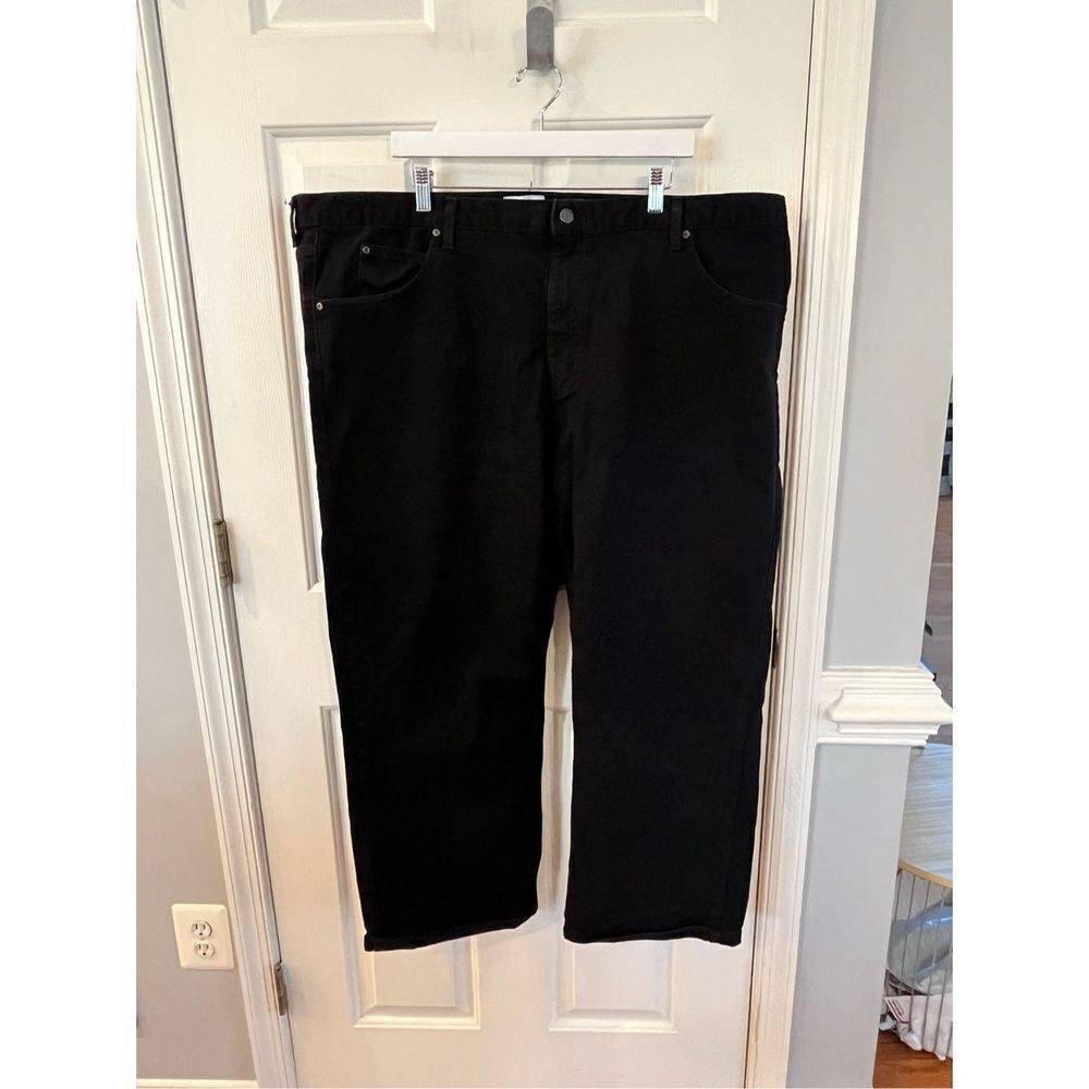 Saddlebred Big & Tall Black Relaxed Fit Jeans sz 48X30